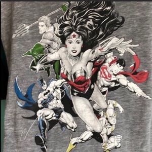 Justice league tee and all related charac…